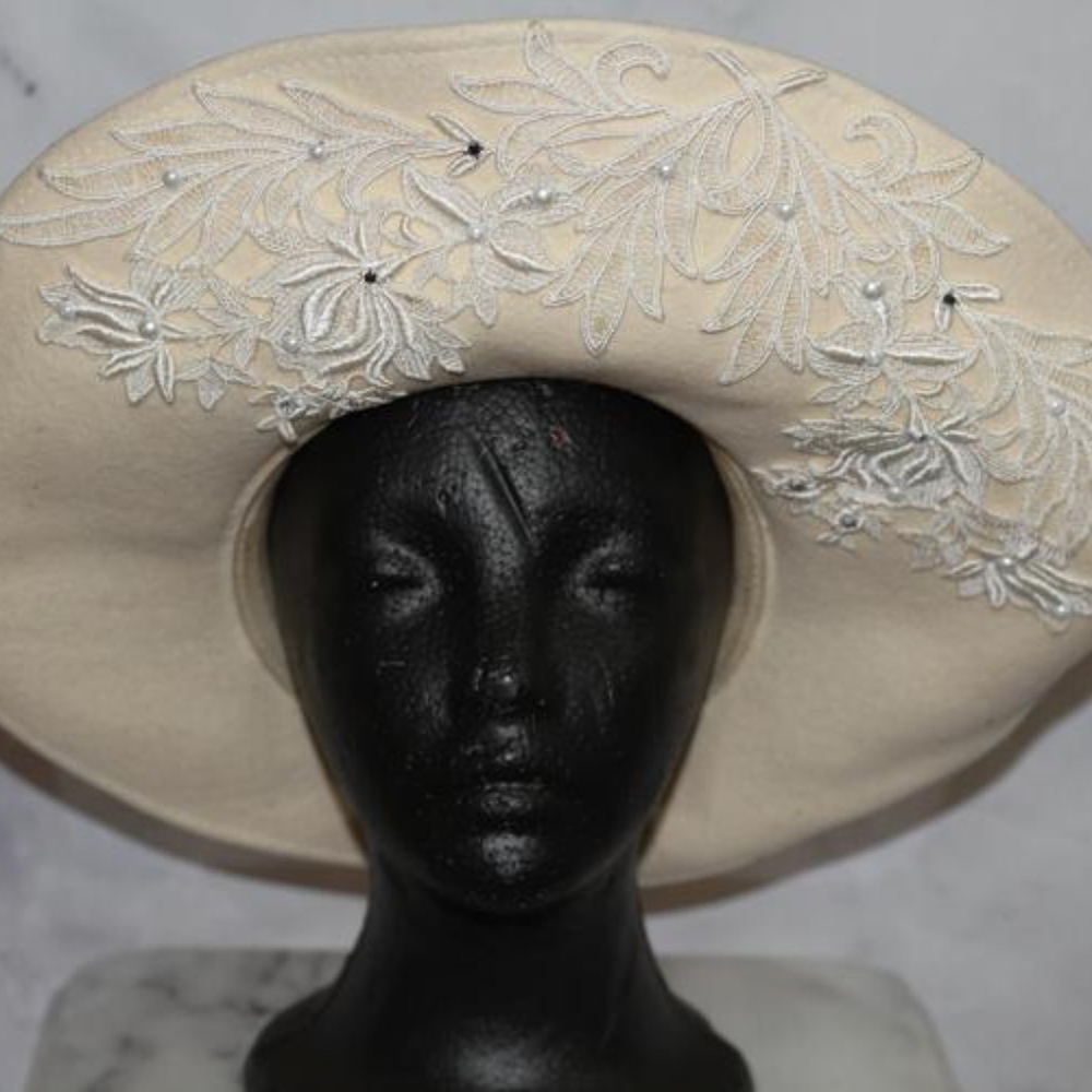 Mr. John Paris New York Wool Wide Brim Hat